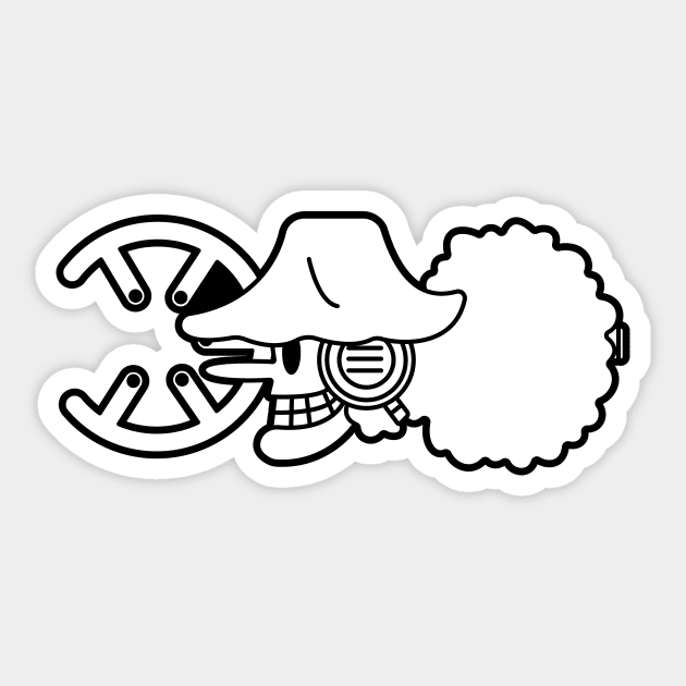 Usopp Jolly Roger 2 Sticker by onepiecechibiproject